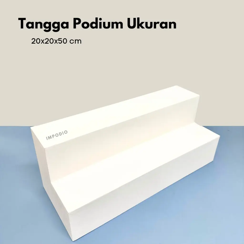 Tangga Podium Kayu 20x20x50 cm - display balok bertingkat - Properti Foto Produk